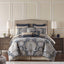 Valentina 8Pc Bedding Set King Blue