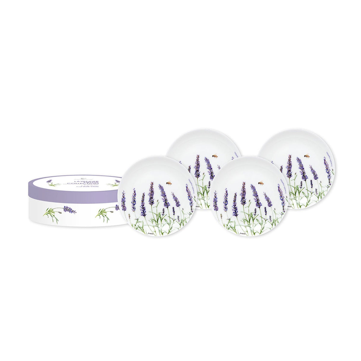 ASHDENE LAVENDER FIELDS SIDE PLATE SET OF 4 - 519005