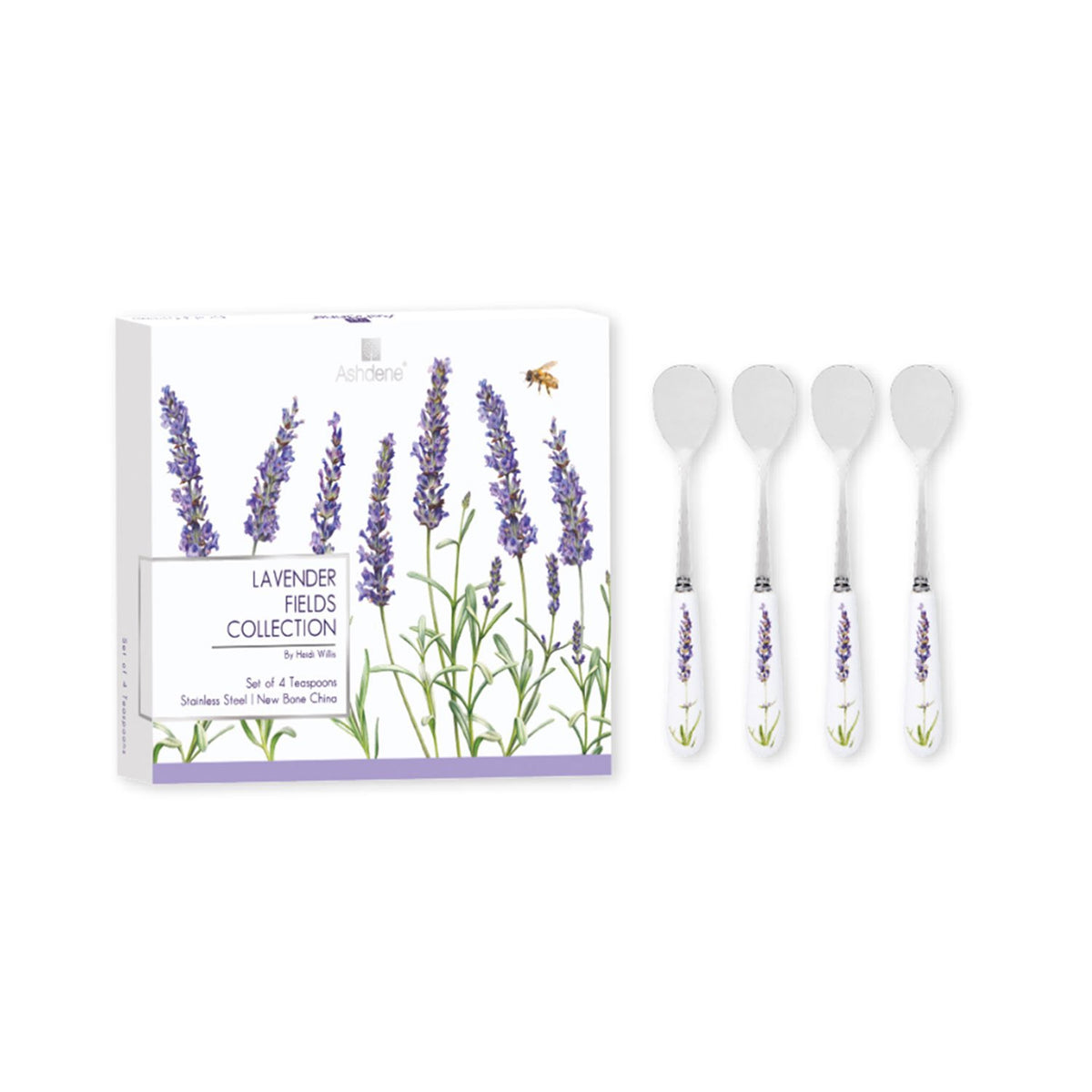 ASHDENE LAVENDER FIELDS TEASPOON SET OF 4 - 519016