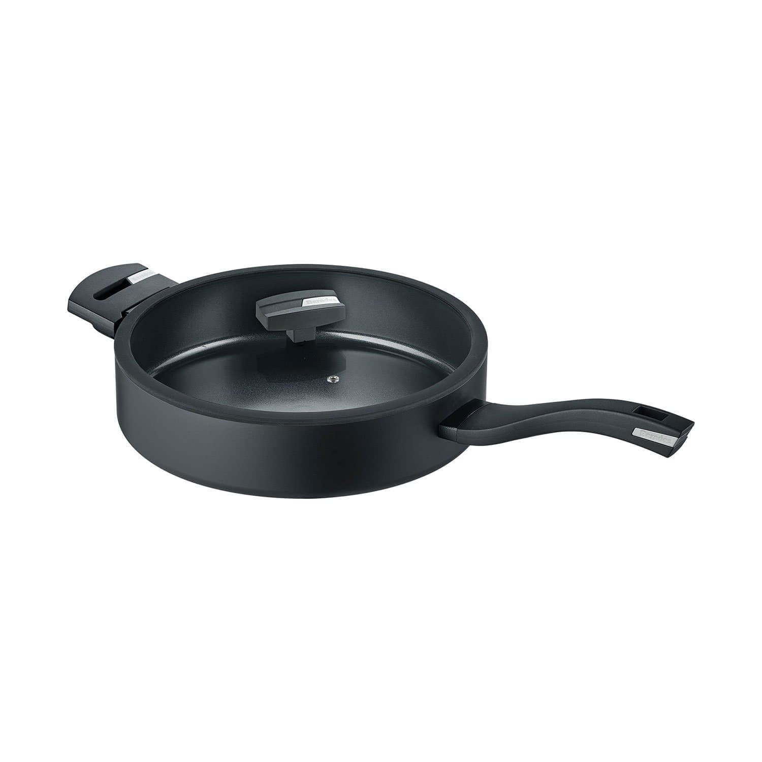 BERNDES B.GREEN ALUMINIUM SAUTE PAN 28CM BLACK WITH GLASS LID - 15445411