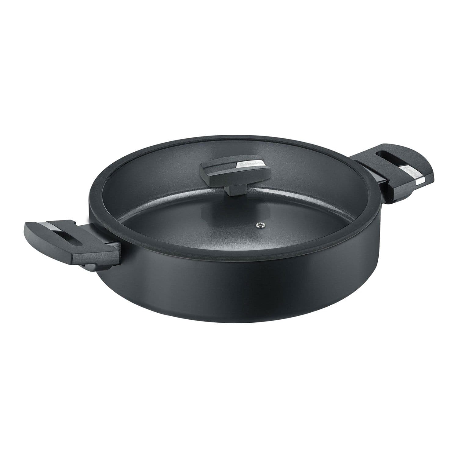 BERNDES B.GREEN ALUMINIUM SERVING PAN 28CM BLACK INCL GLASS LID - 15446106