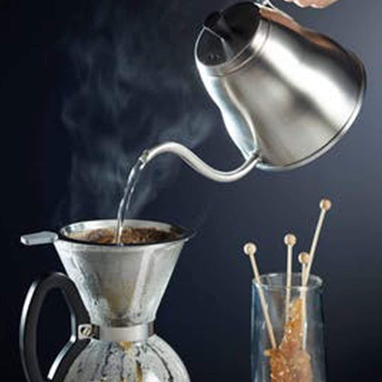 Kitchencraft Le Xpress Stainless Steel Pour Over Kettle 700Ml
