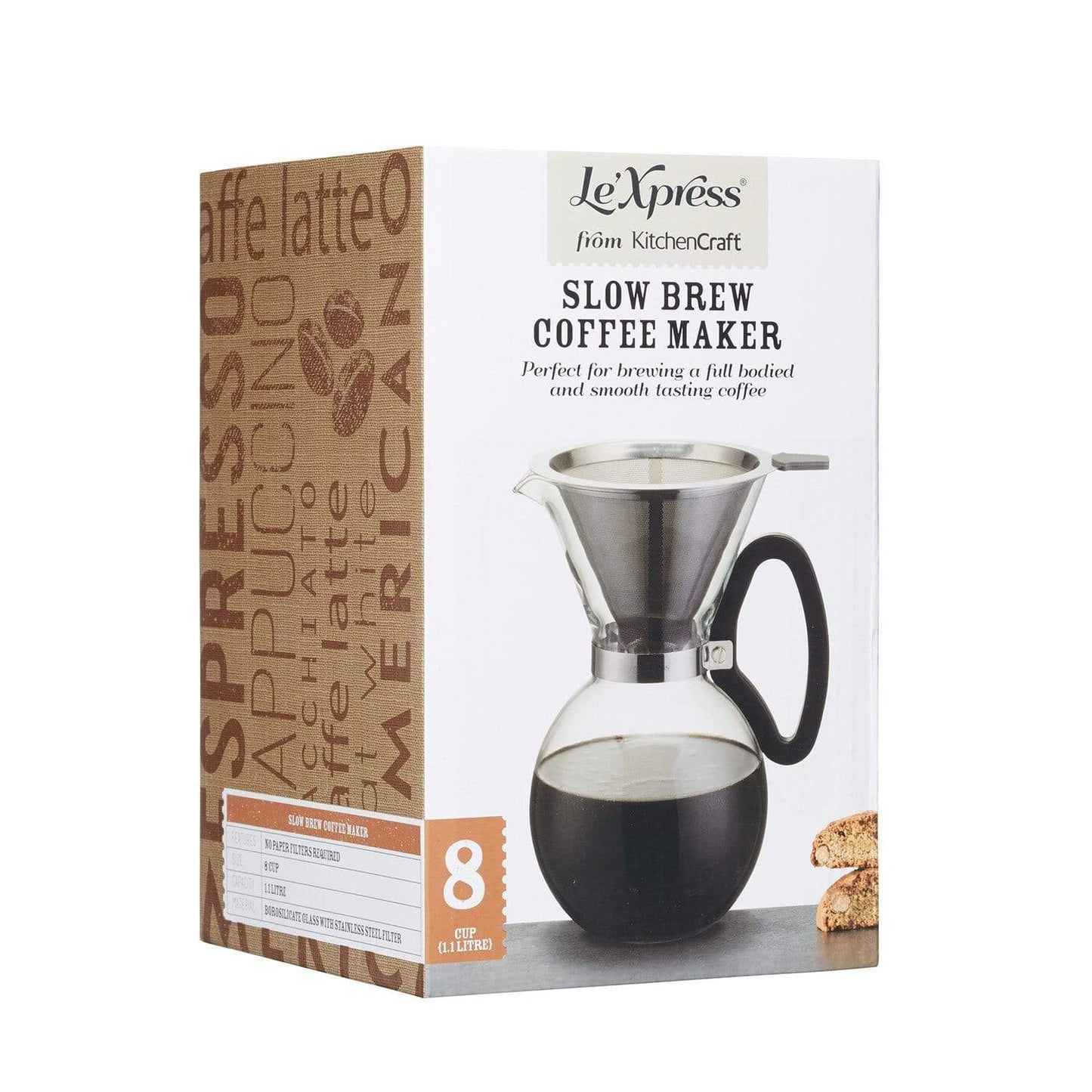 Kitchencraft Le Xpress 1.1 Litre Slow Brew Coffee Maker