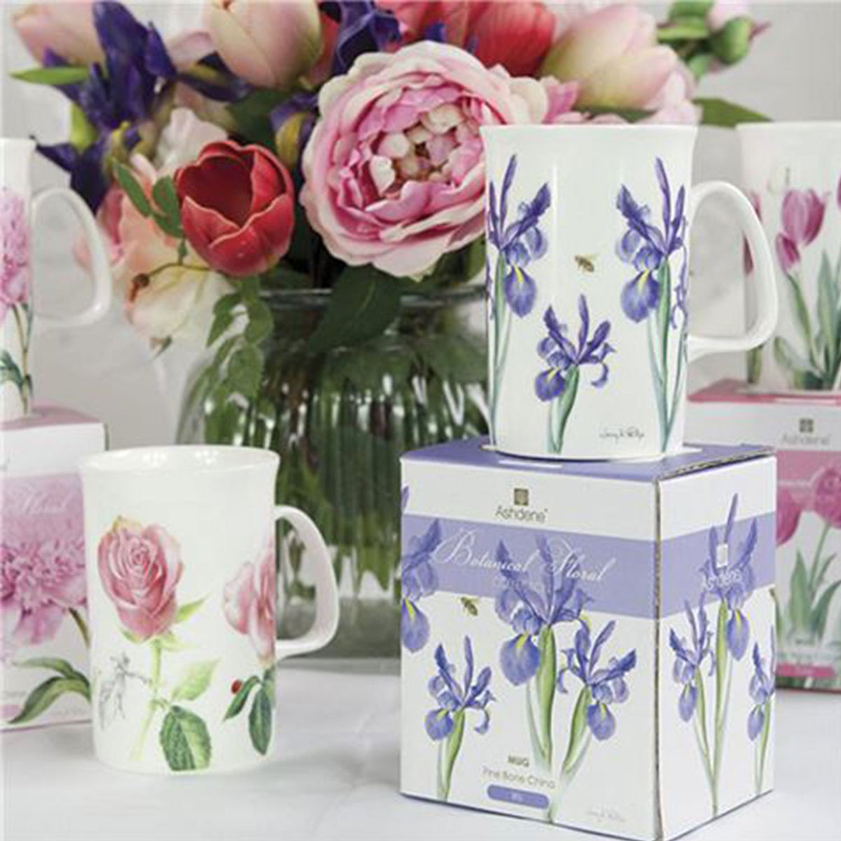Botanical Floral Iris Can Mug - 517048