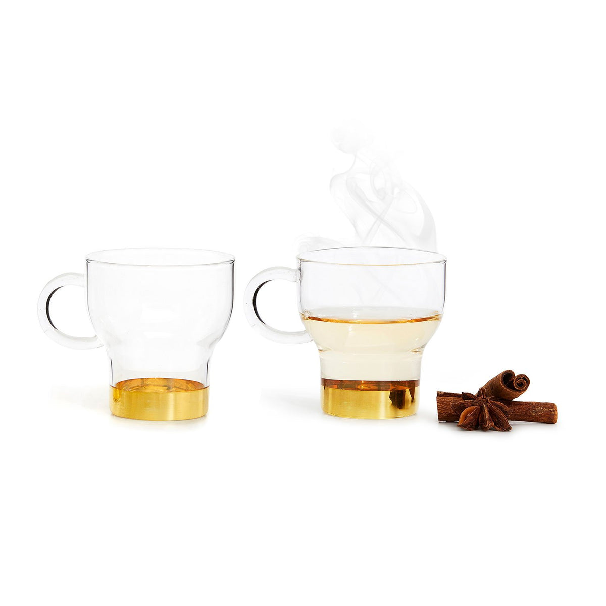 Sagaform Big Glasss Mug Pack Of 2 Gold - 5018075