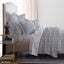 Vegora Printed Cotton Nordic 3Pc Flat Sheet Set King - 83009510