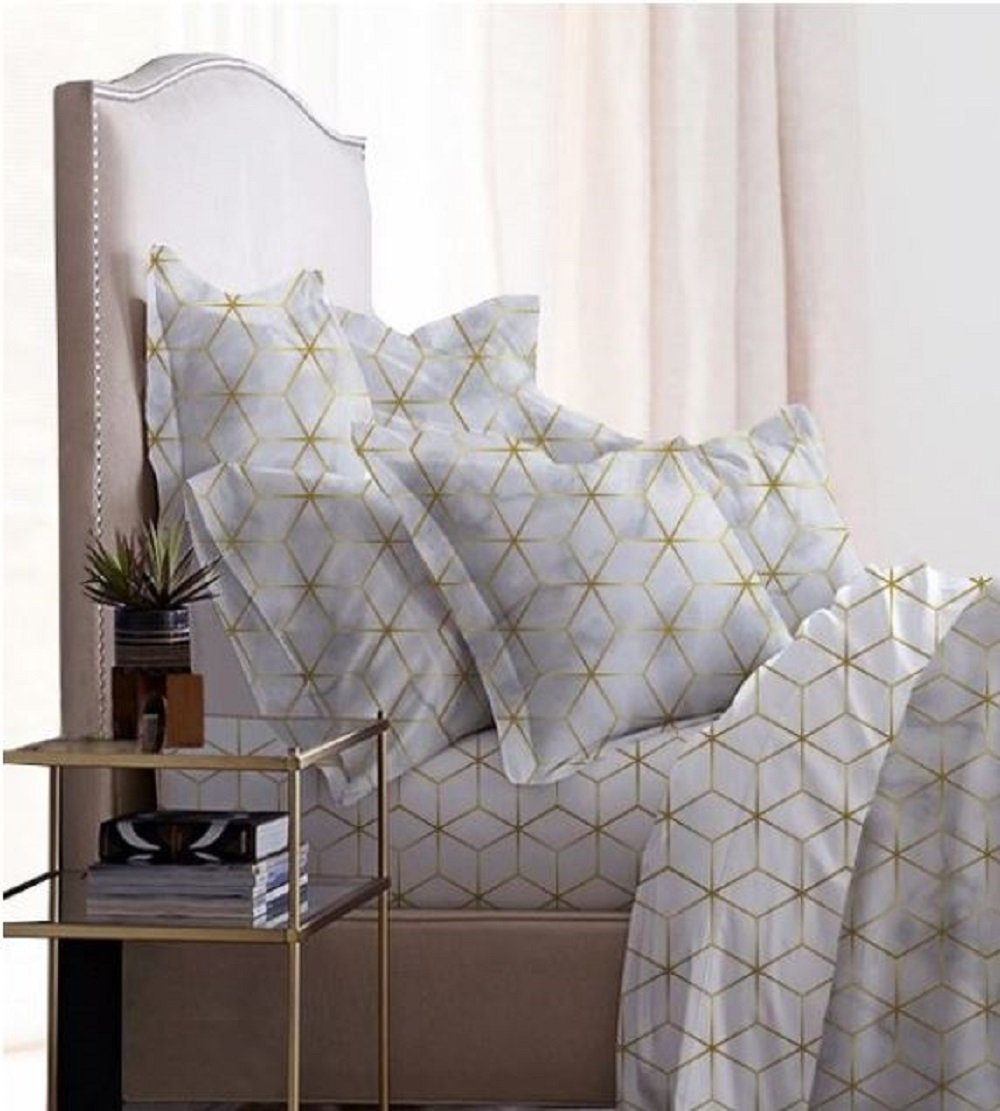 VEGORA PRINTED COTTON RUTTLAN 2PC PILLOW SHAM - 83009572