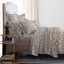 Vegora Printed Microfiber Tarter 3Pc Flat Sheet Set King - 98830688