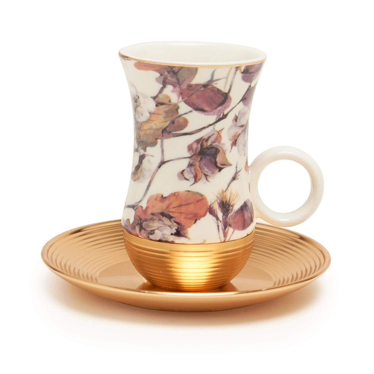 Amber Lavone Gold 22Pc Flask Tea Set - Am9415-S21-Lav