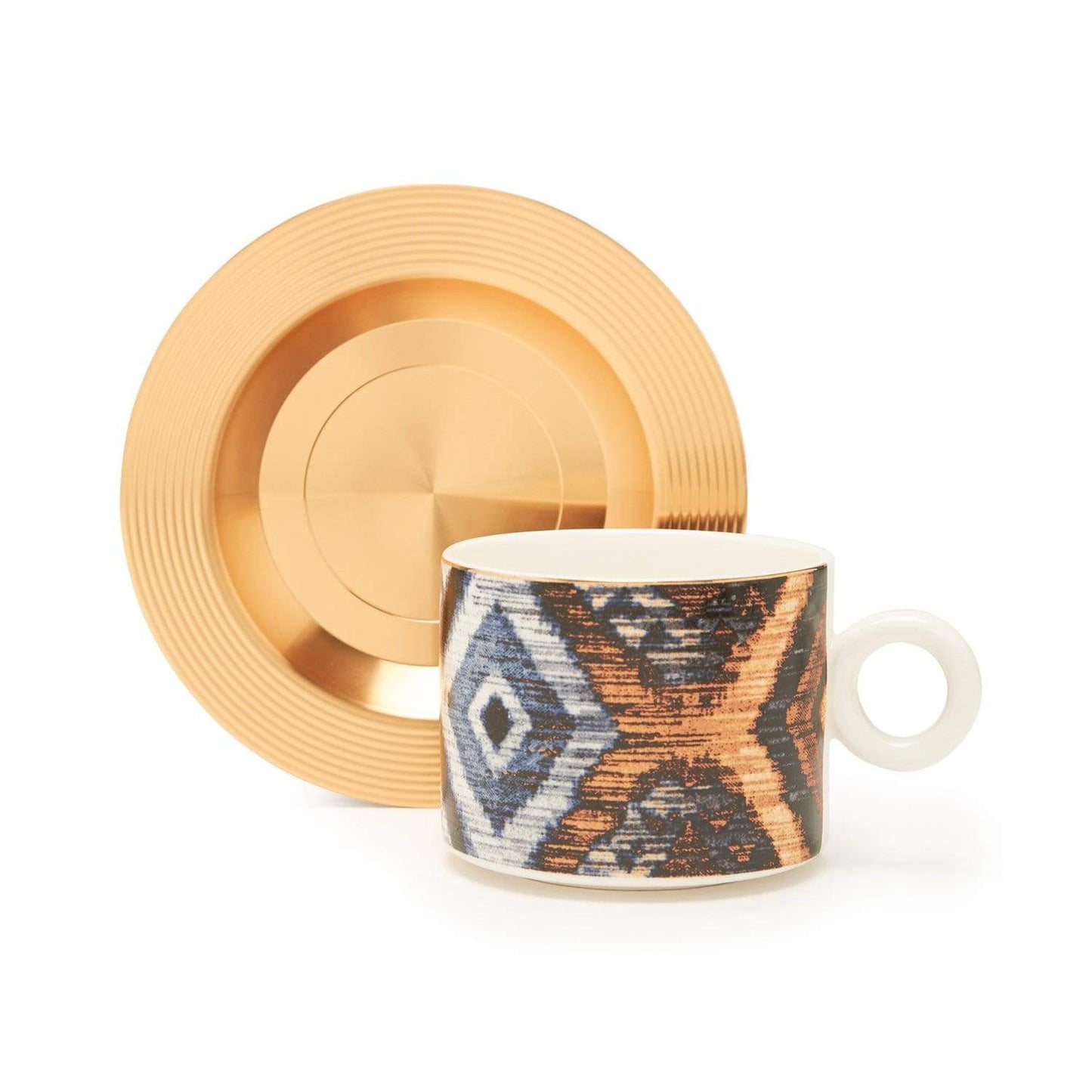 Amber Sammy Gold 12Pc Set Tea Cup/Saucer - Am3481-200-S12-Sam