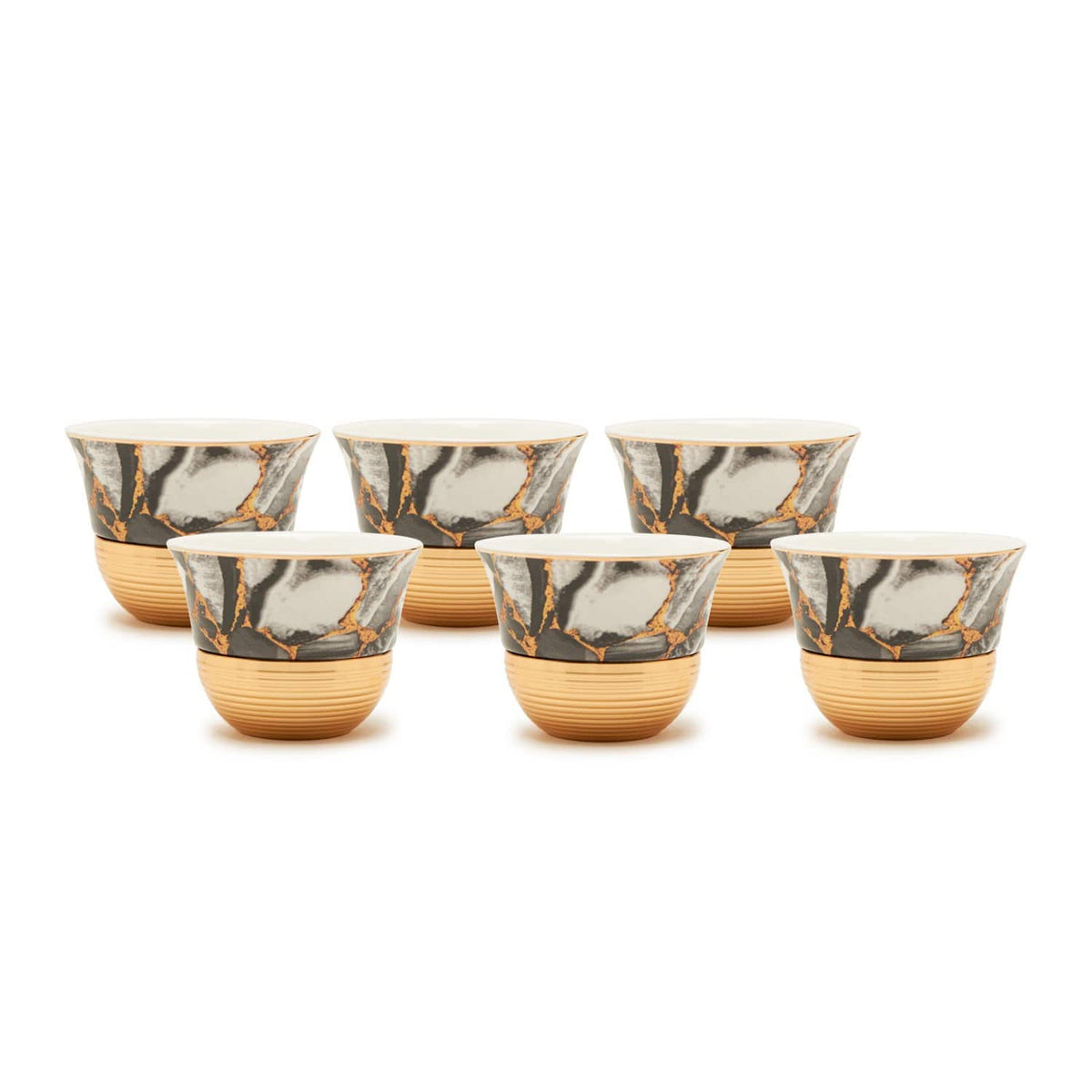 Amber Marlene Gold 6Pc Set Cawa Cup - Am5367-80-S6-Mar