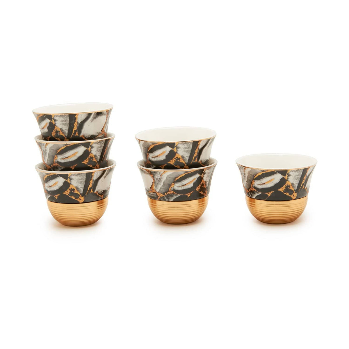 Amber Marlene Gold 6Pc Set Cawa Cup - Am5367-80-S6-Mar