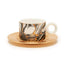 Amber Marlene Gold 12Pc Set Coffee Cup/Saucer - Am3489-90-S12-Mar