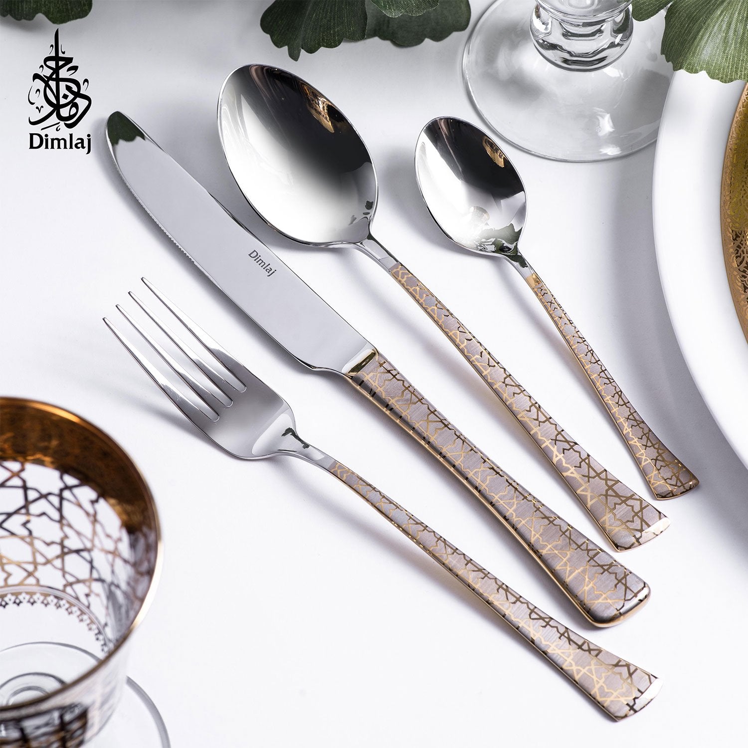 CORDOBA GOLD MIRROR 24PC CUTLERY SET - 23414