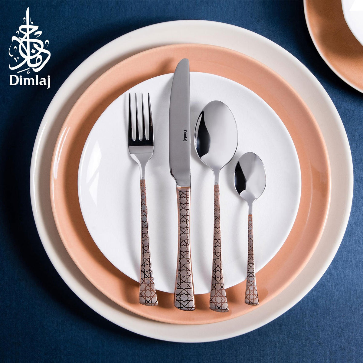 CORDOBA COPPER MIRROR 24PC CUTLERY SET - 23415