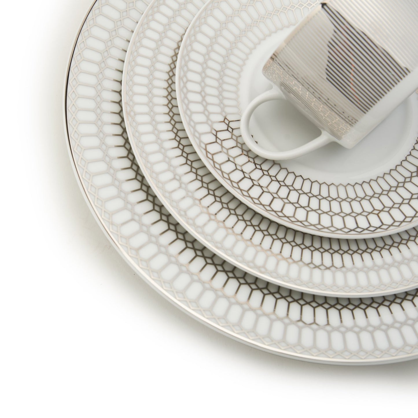 DANKOTUWA FOSTER PLATINUM 24PC DINNER SET - FOST-24DS