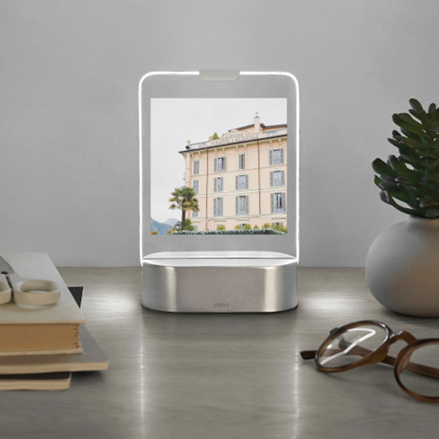 Umbra Glo Led 2X3 Picture Frame Nickel - 1013261-410