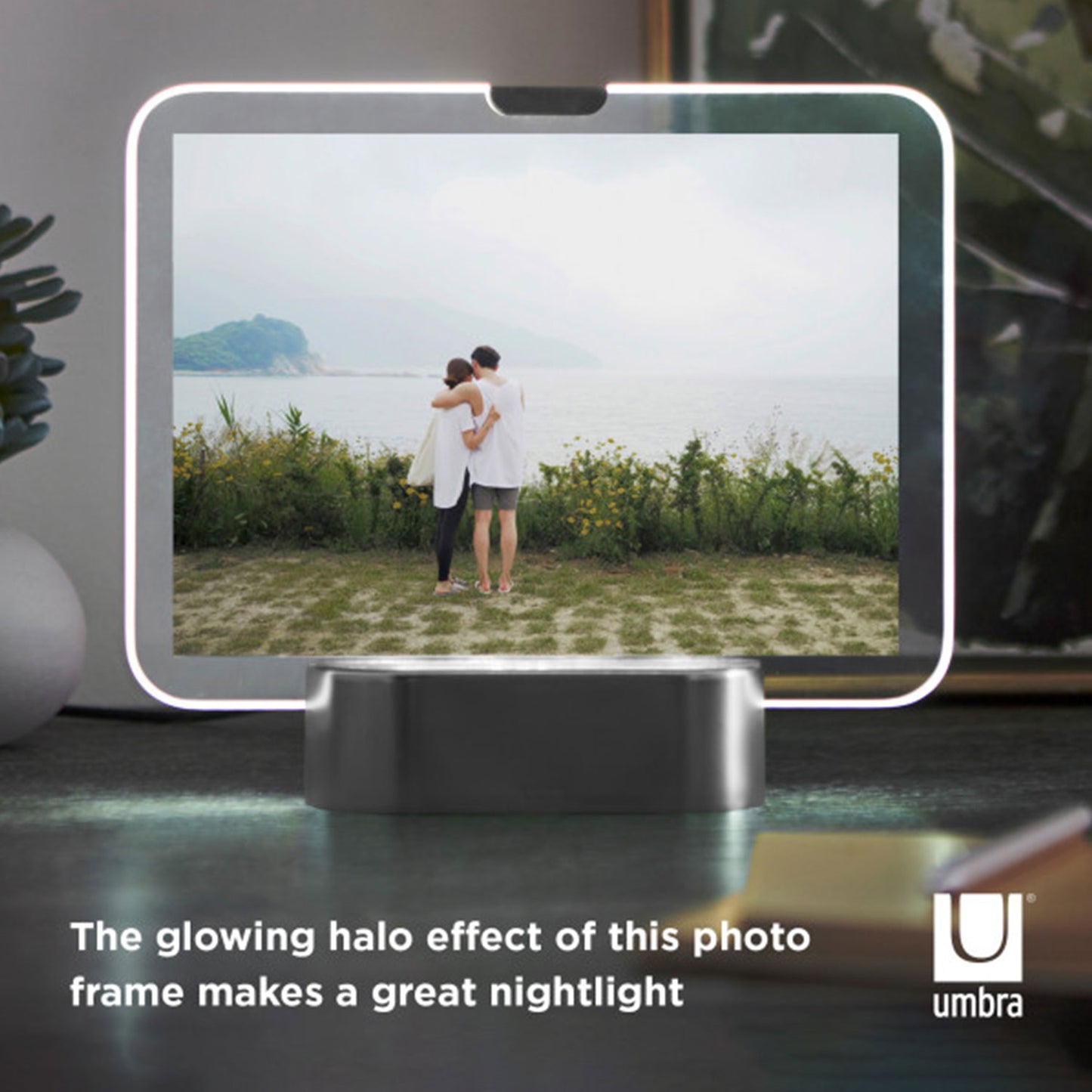 Umbra Glo Led  5X7 Picture Frame Nickel - 1010233-410