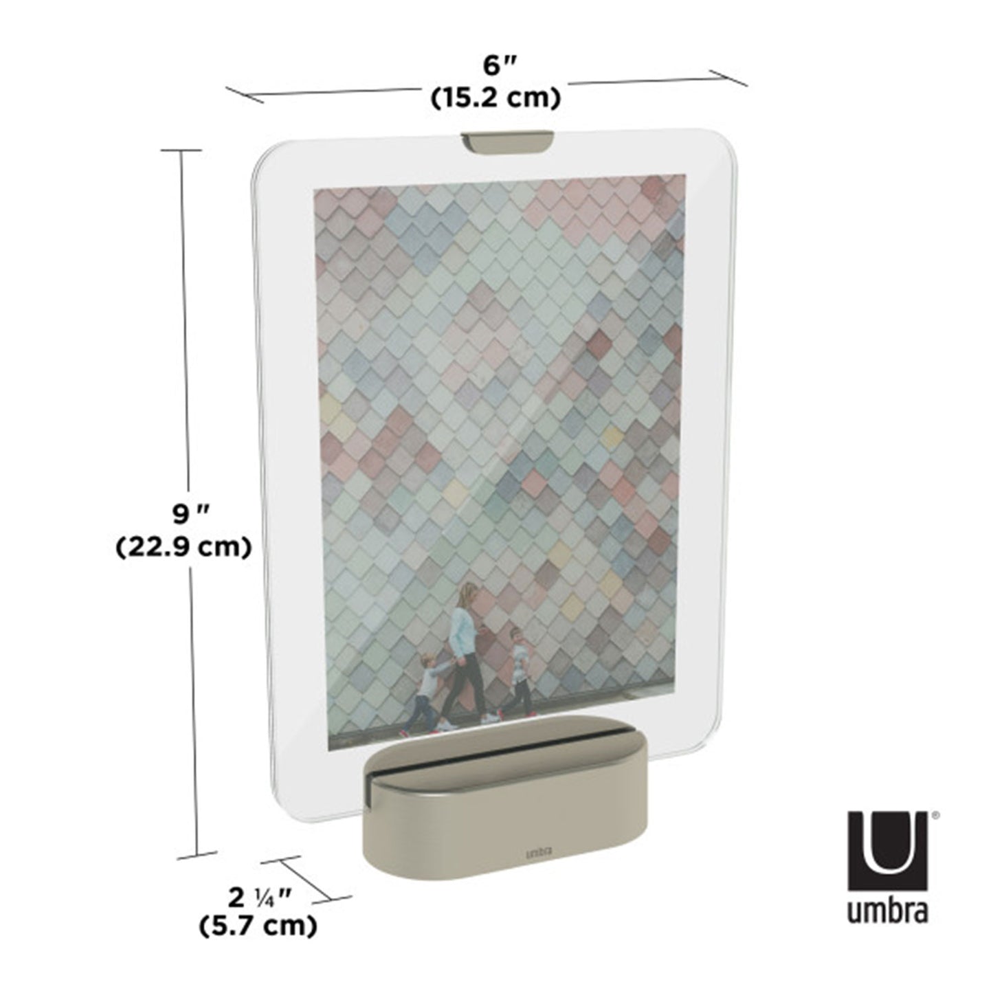 Umbra Glo Led  5X7 Picture Frame Nickel - 1010233-410