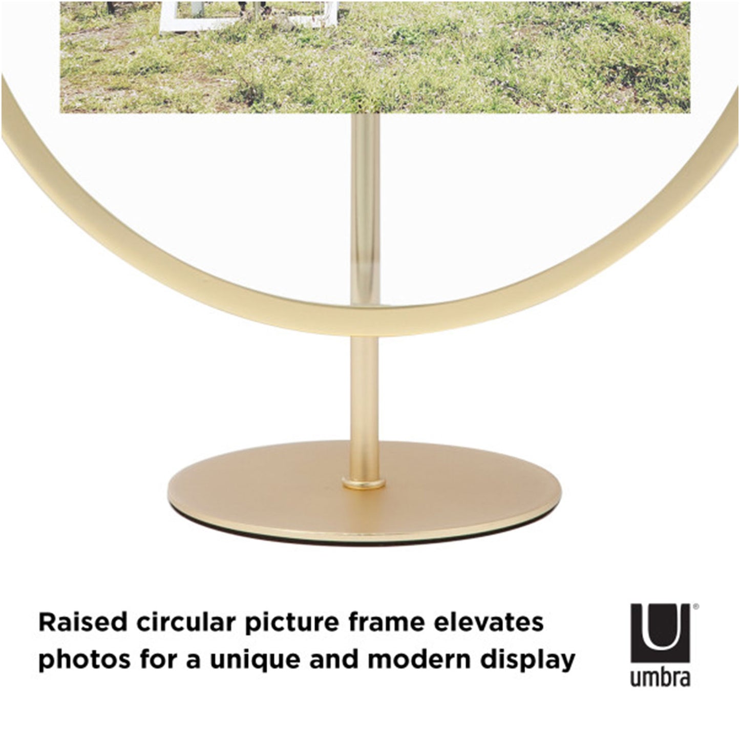 Umbra Infinity Round Picture Frame 4X6 Matt Brass - 1012271-221