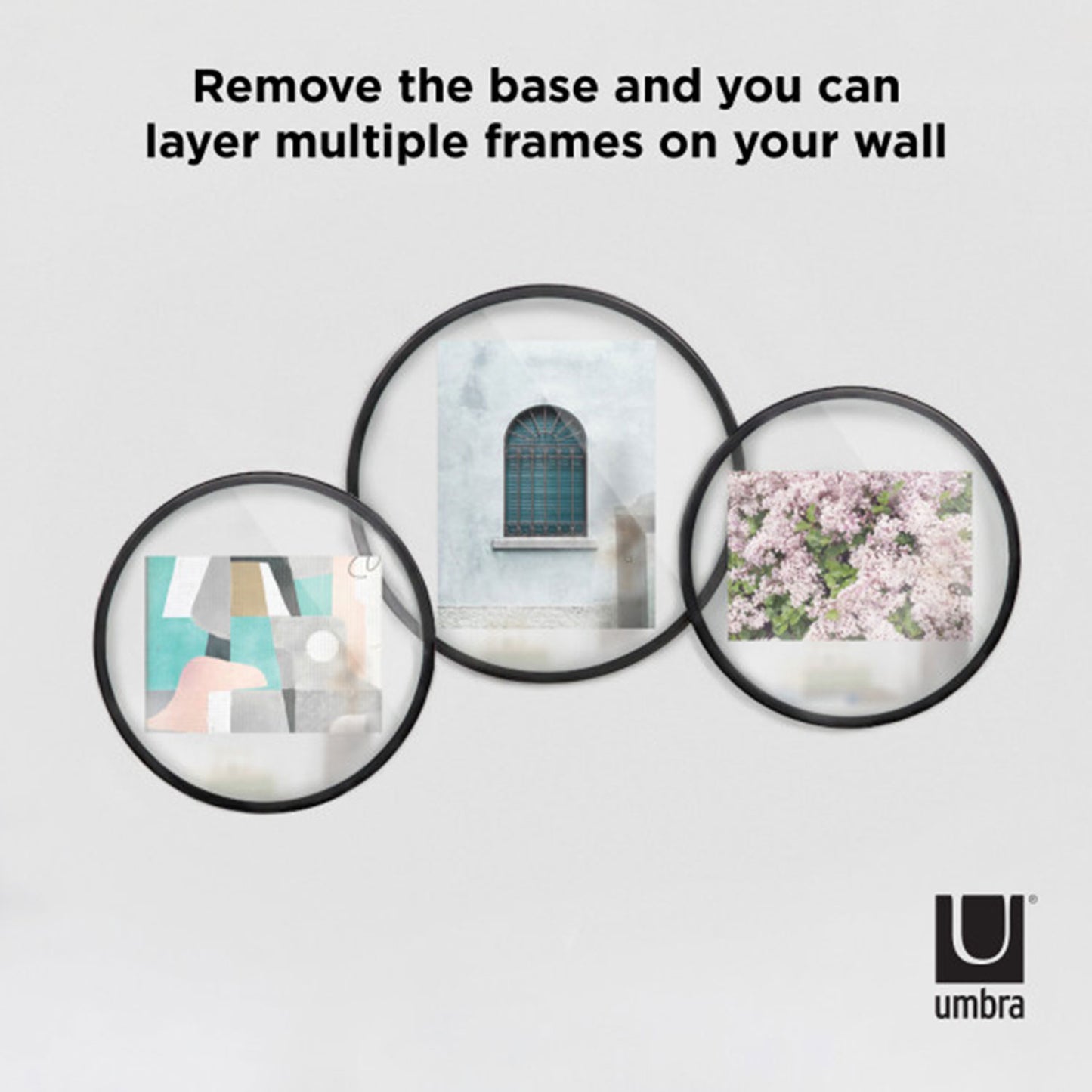 Umbra Infinity Round Picture Frame 5X7 Black - 1012272-040