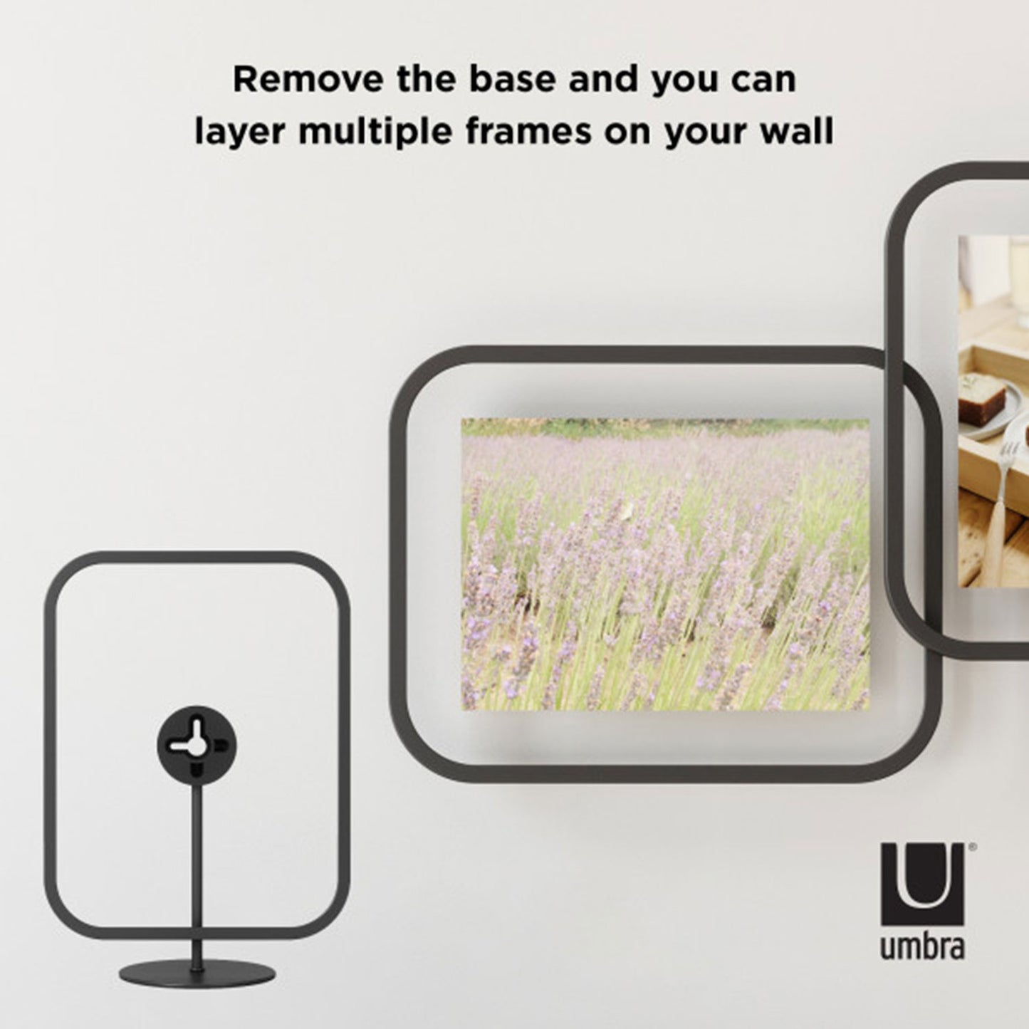 Umbra Infinity Sqround Picture Frame 4X6 Black - 1012269-040