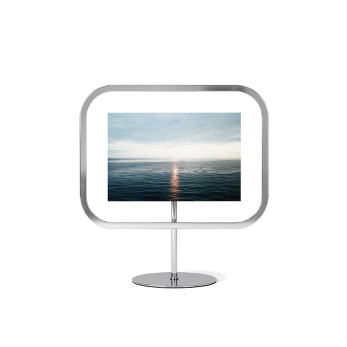 Umbra Infinity Sqround Picture Frame 4X6 Chrome - 1012269-158