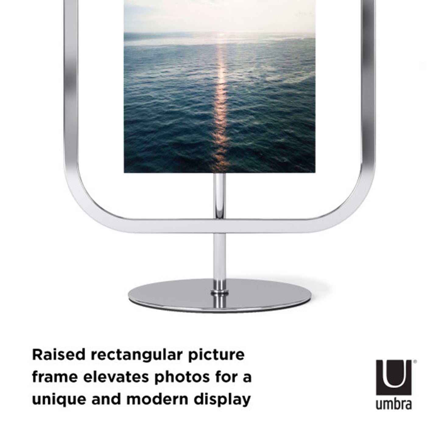 Umbra Infinity Sqround Picture Frame 4X6 Chrome - 1012269-158