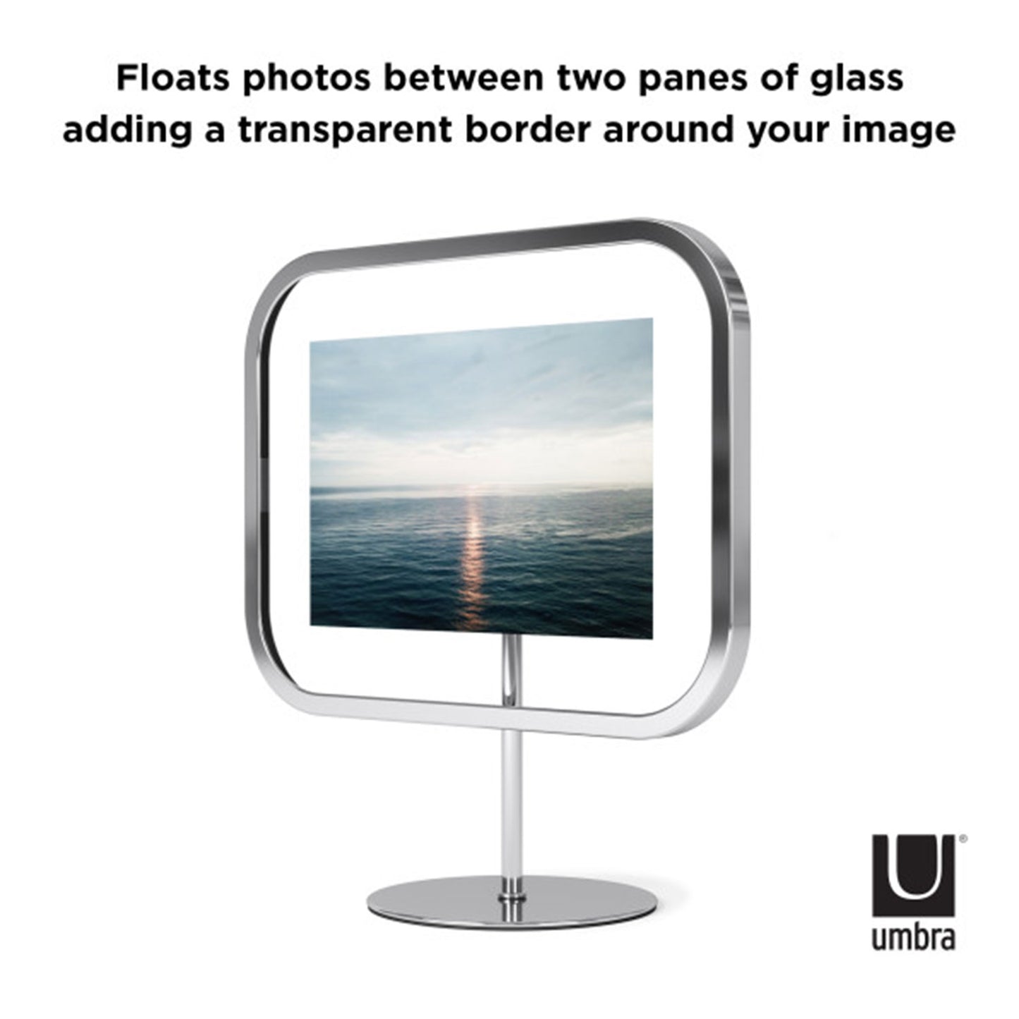 Umbra Infinity Sqround Picture Frame 4X6 Chrome - 1012269-158