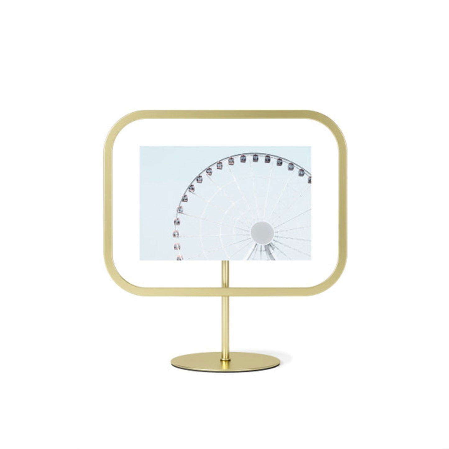 Umbra Infinity Sqround Picture Frame  4X6 Matt Brass - 1012269-221