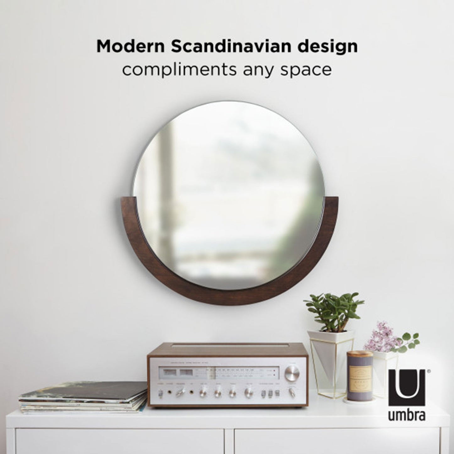 Umbra Mira Mirror 30Inch Age Wal - 1015472-746