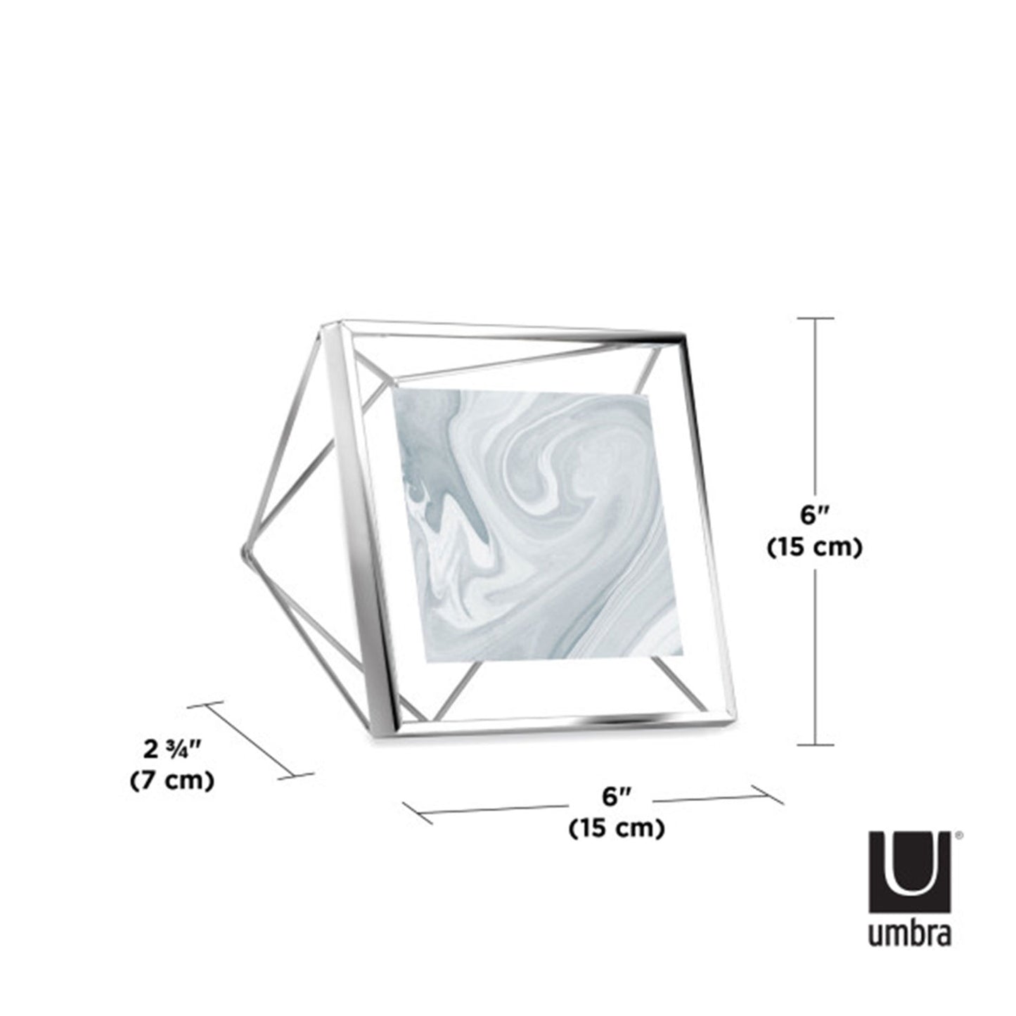 Umbra Prisma Picture Frame 4X4 Chrome - 313017-158