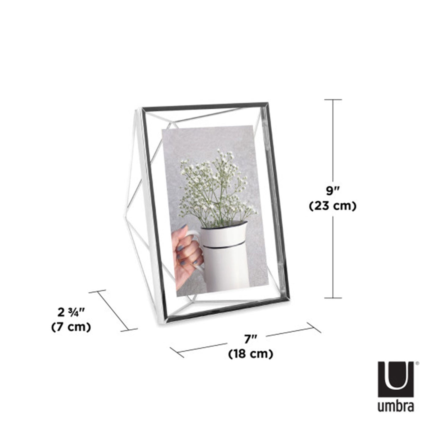 Umbra Prisma Picture Frame 5X7 Chrome - 313015-158
