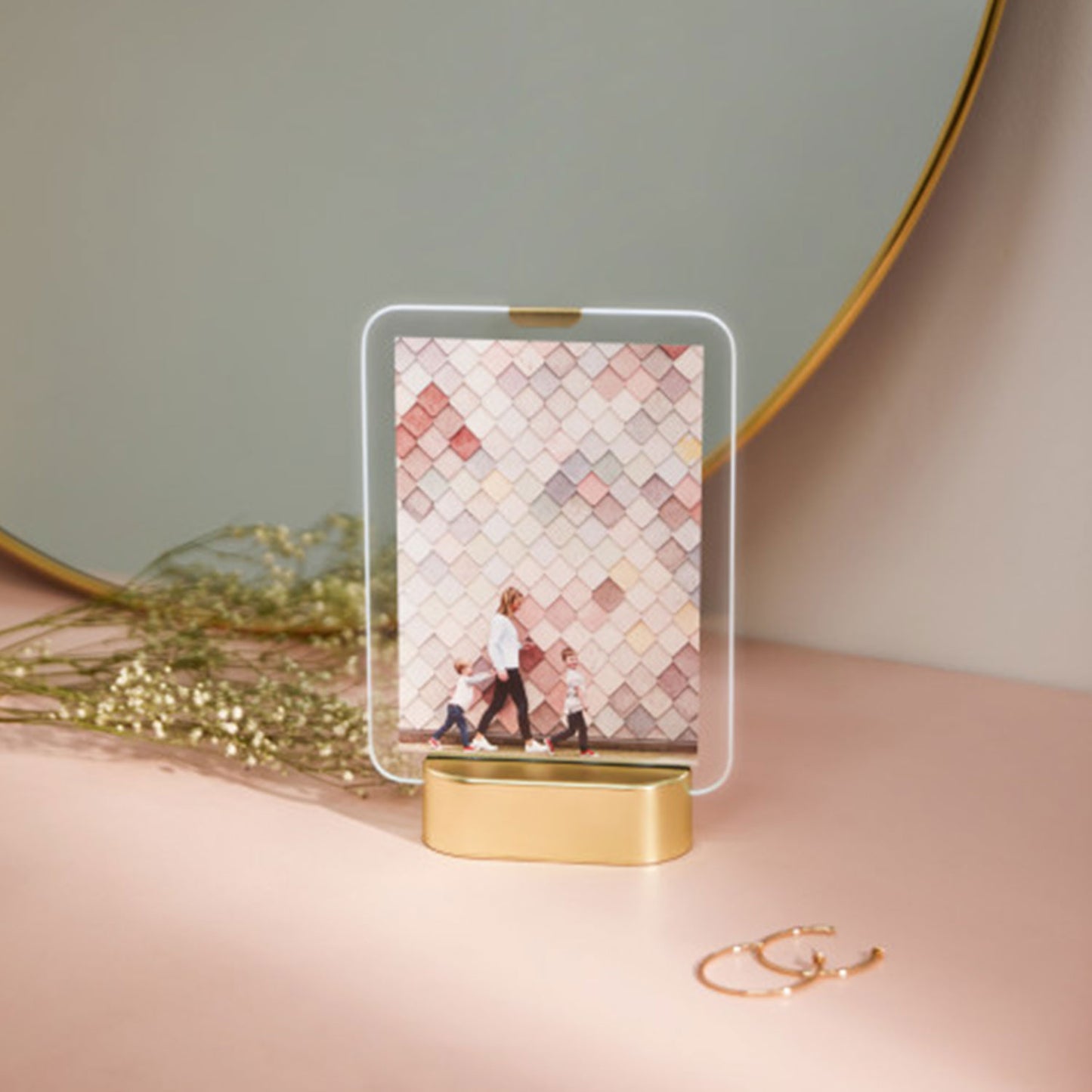 Umbra Glo Led Picture Frame 2X3 Matt Brass - 1013261-221