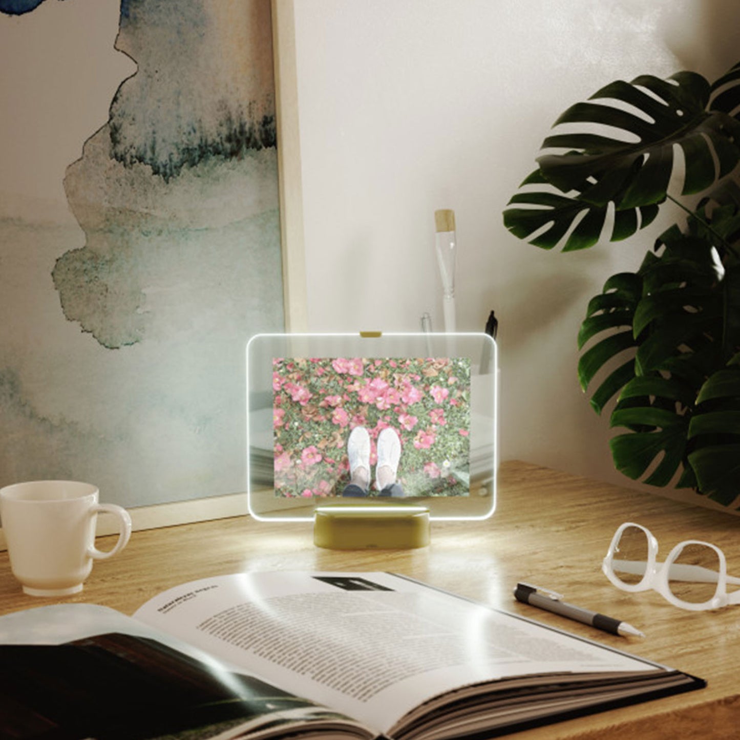Umbra Glo Led Picture Frame 5X7 Matt Brass - 1010233-221