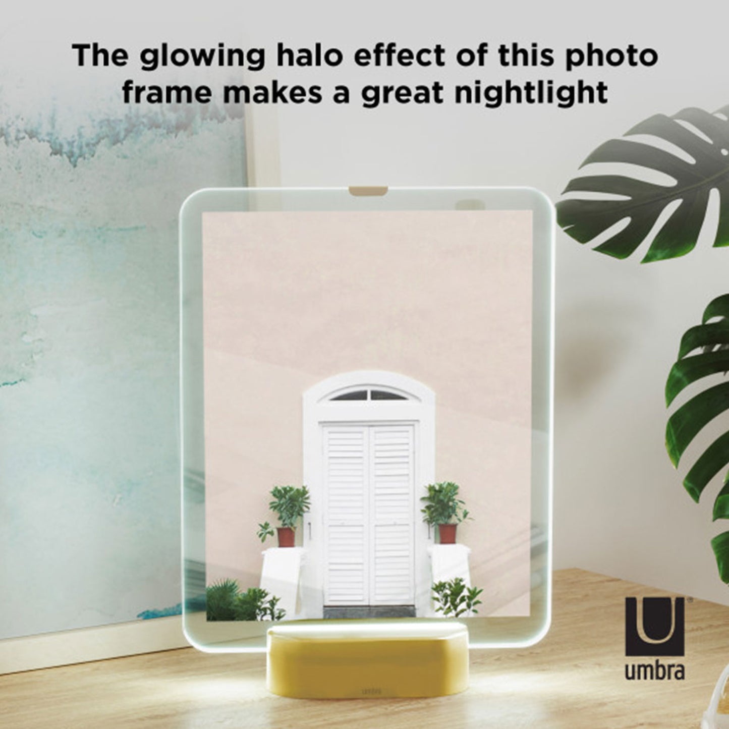 Umbra Glo Led Picture Frame 8X10 Matt Brass - 1011085-221
