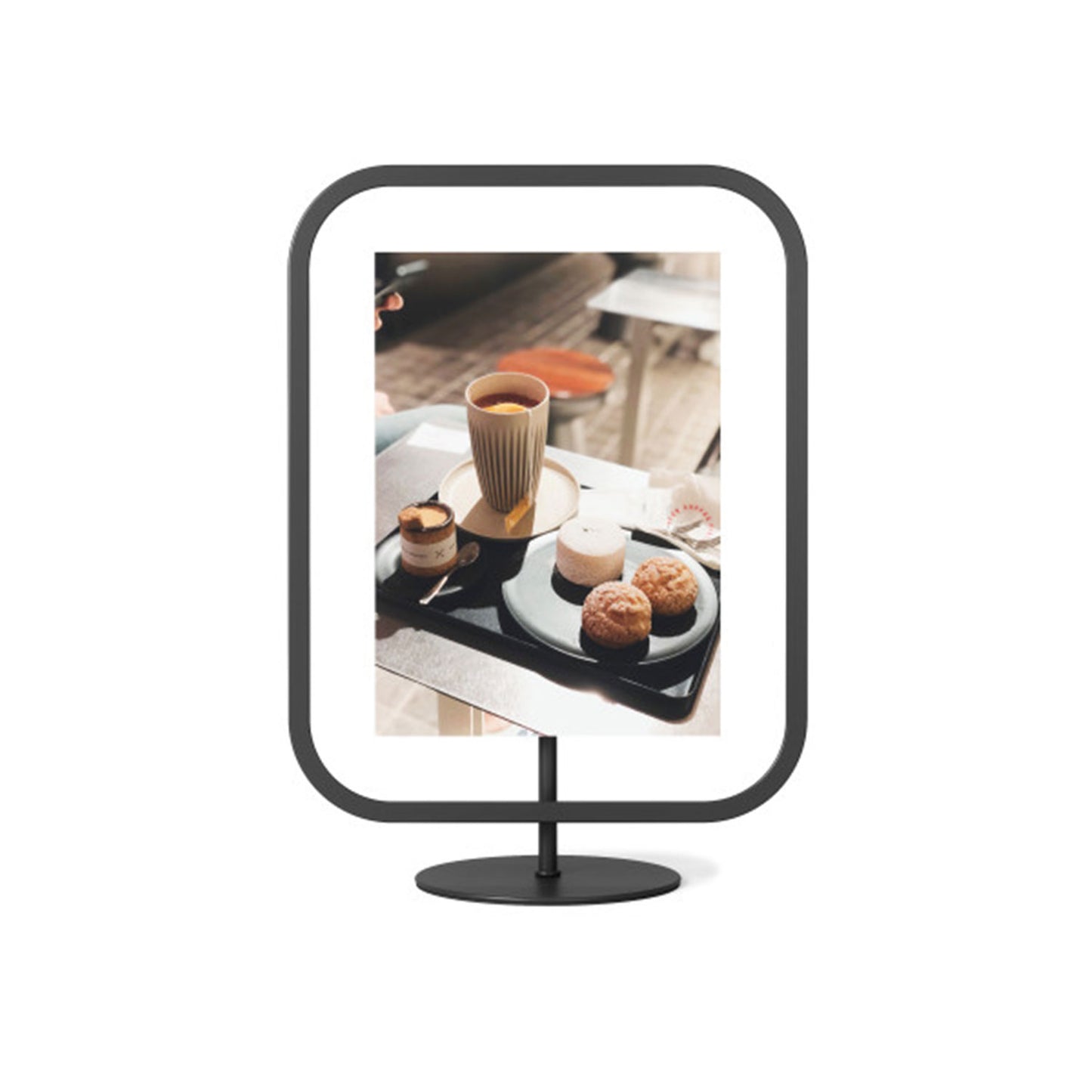 UMBRA INFINITY SQROUND PICTURE FRAME 5X7 BLACK - 1012270-040