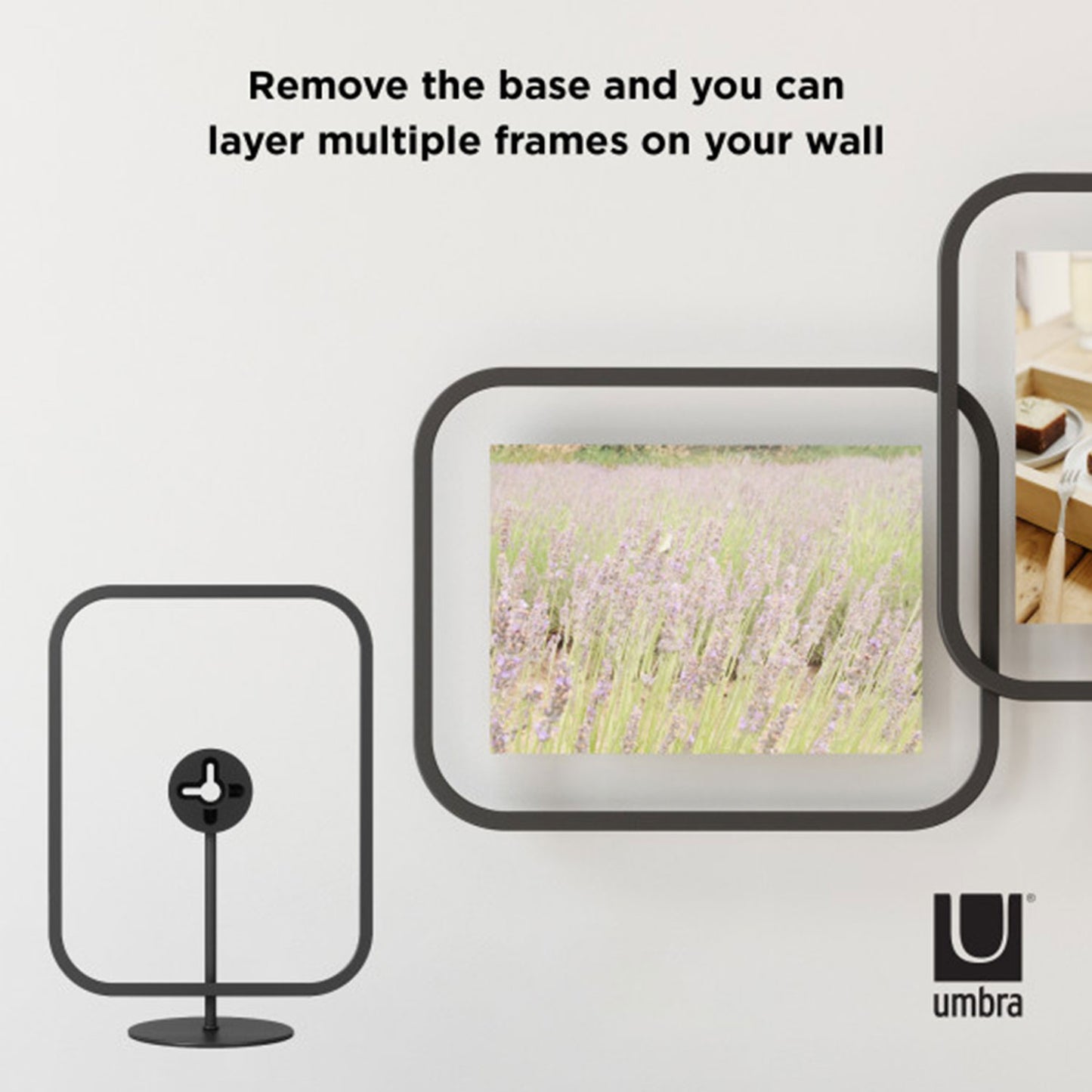 Umbra Infinity Sqround Picture Frame 5X7 Black - 1012270-040