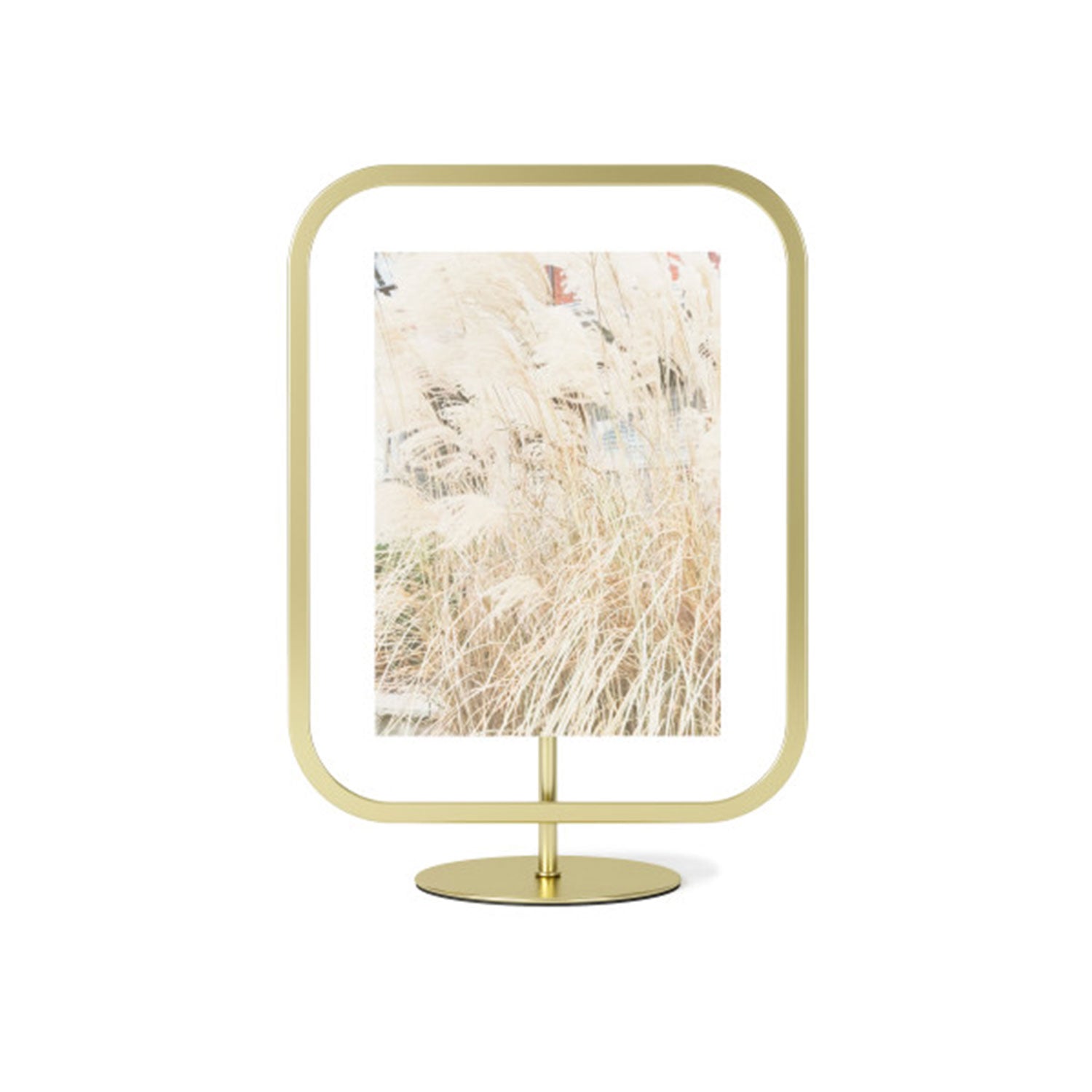 UMBRA INFINITY SQROUND PICTURE FRAME 5X7 MATT BRASS - 1012270-221
