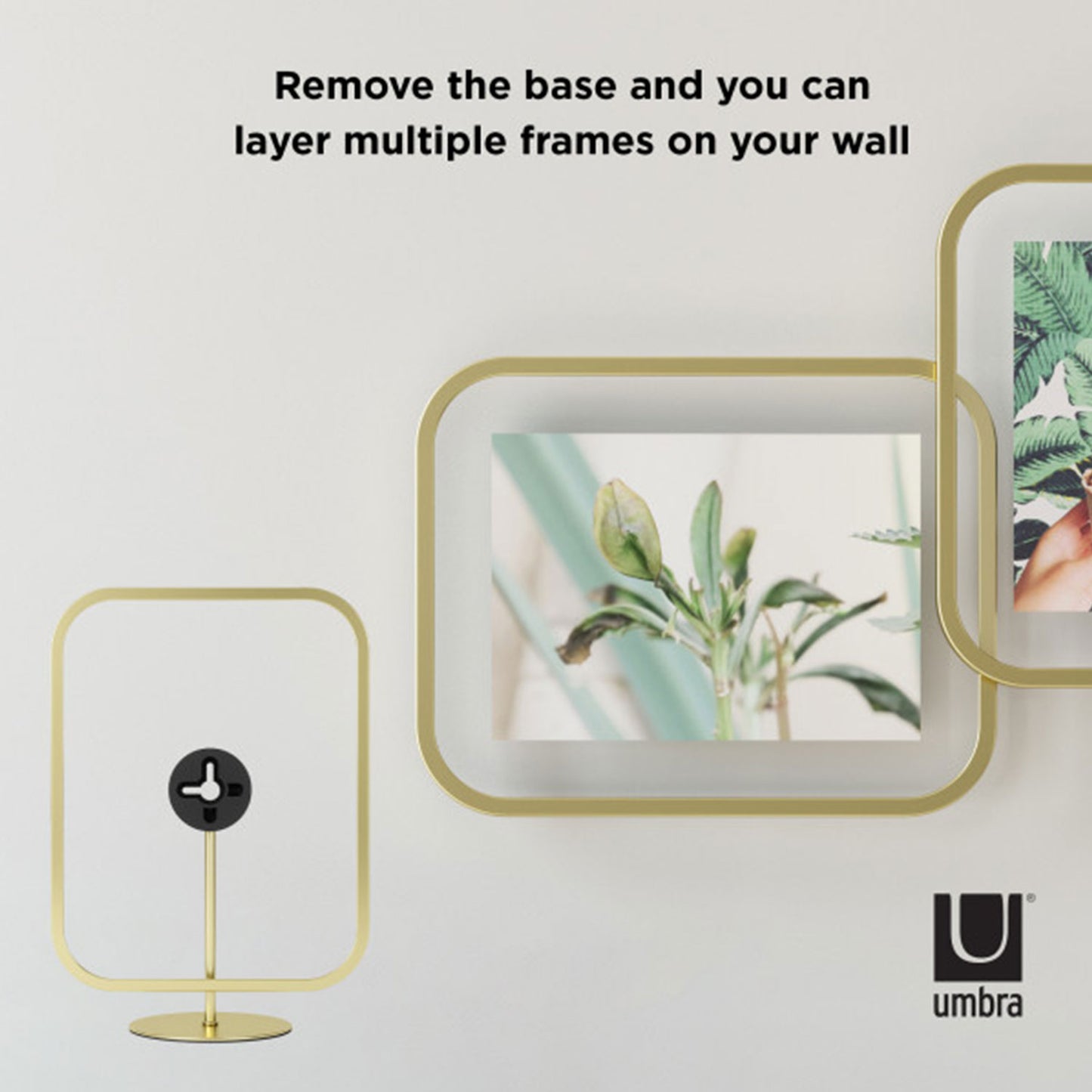 Umbra Infinity Sqround Picture Frame 5X7 Matt Brass - 1012270-221