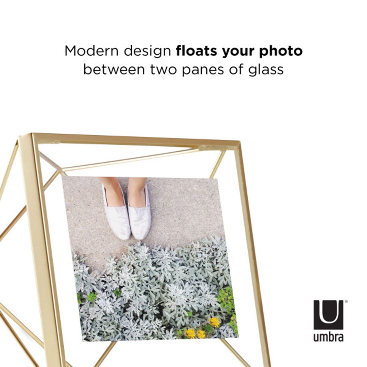Umbra Prisma Picture Frame 4X4 Matt Brass - 313017-221