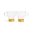 Sagaform Small Glass Mug Pack Of 2 Gold - 5018076