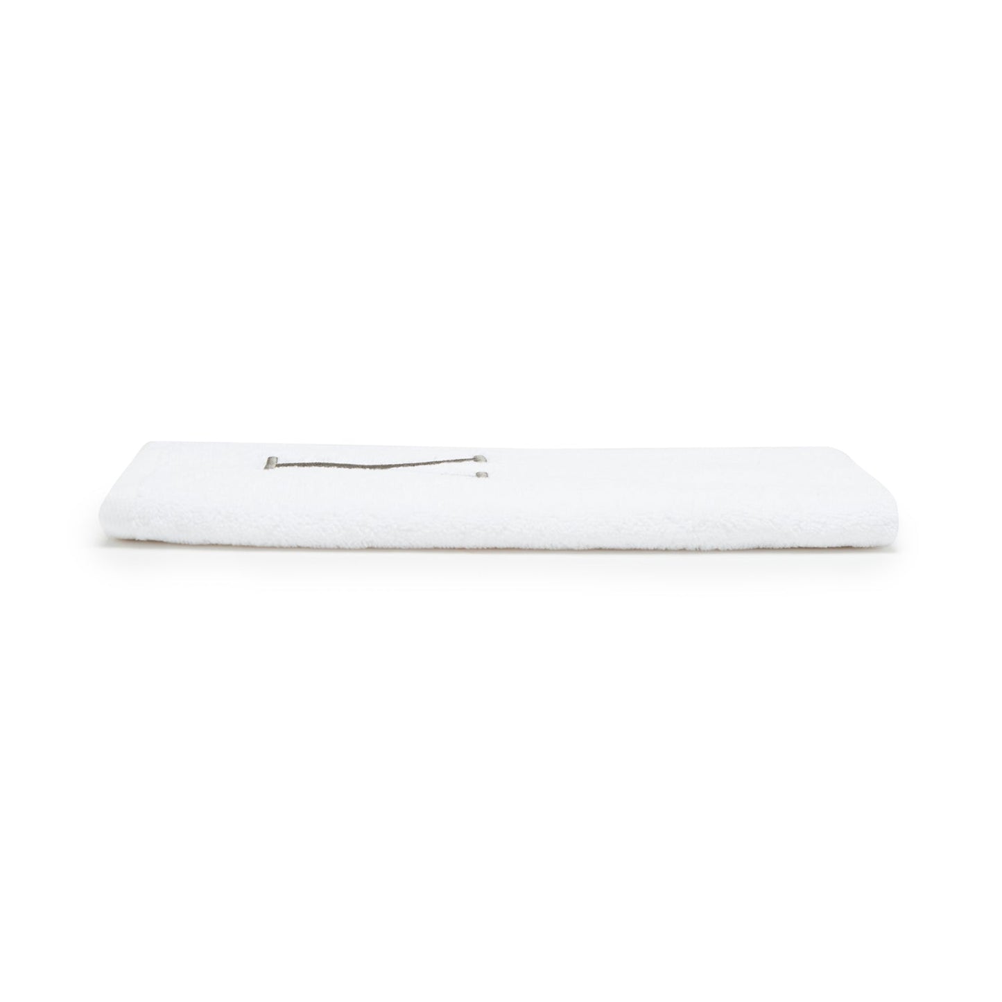 Avanti Monogram Block Letter Y Hand Towel - White And Silver