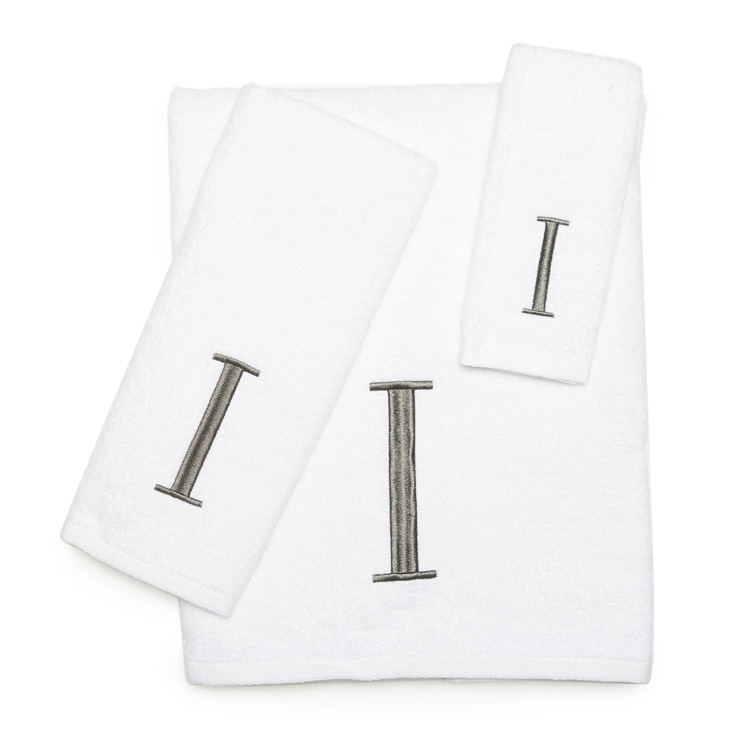 AVANTI MONOGRAM BLOCK LETTER I - WHITE AND SILVER - 022574I