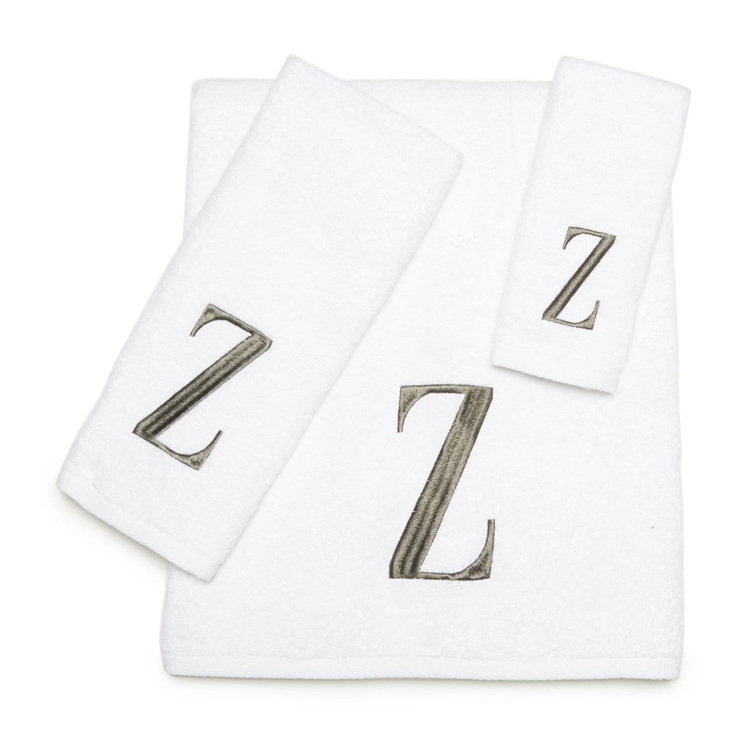 AVANTI MONOGRAM BLOCK LETTER Z  - WHITE AND SILVER - 022574Z