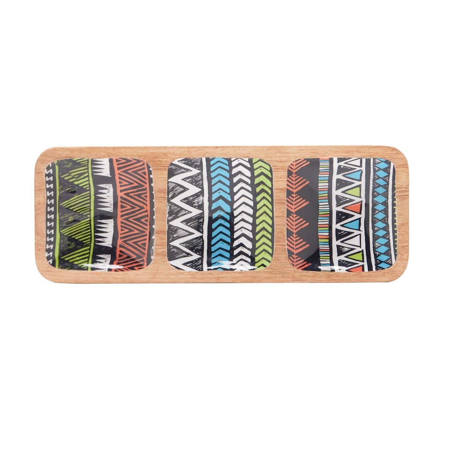 Indra Tribal Dish 3 Section 15X5.5 Inches