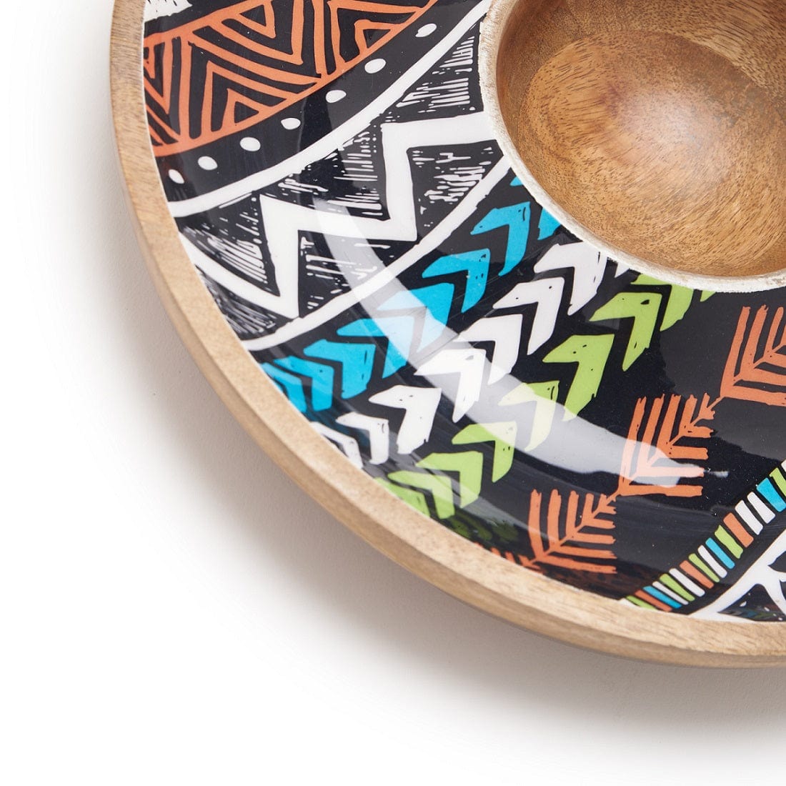 Indra Tribal Chip & Dip 15.25X15.25 Inches