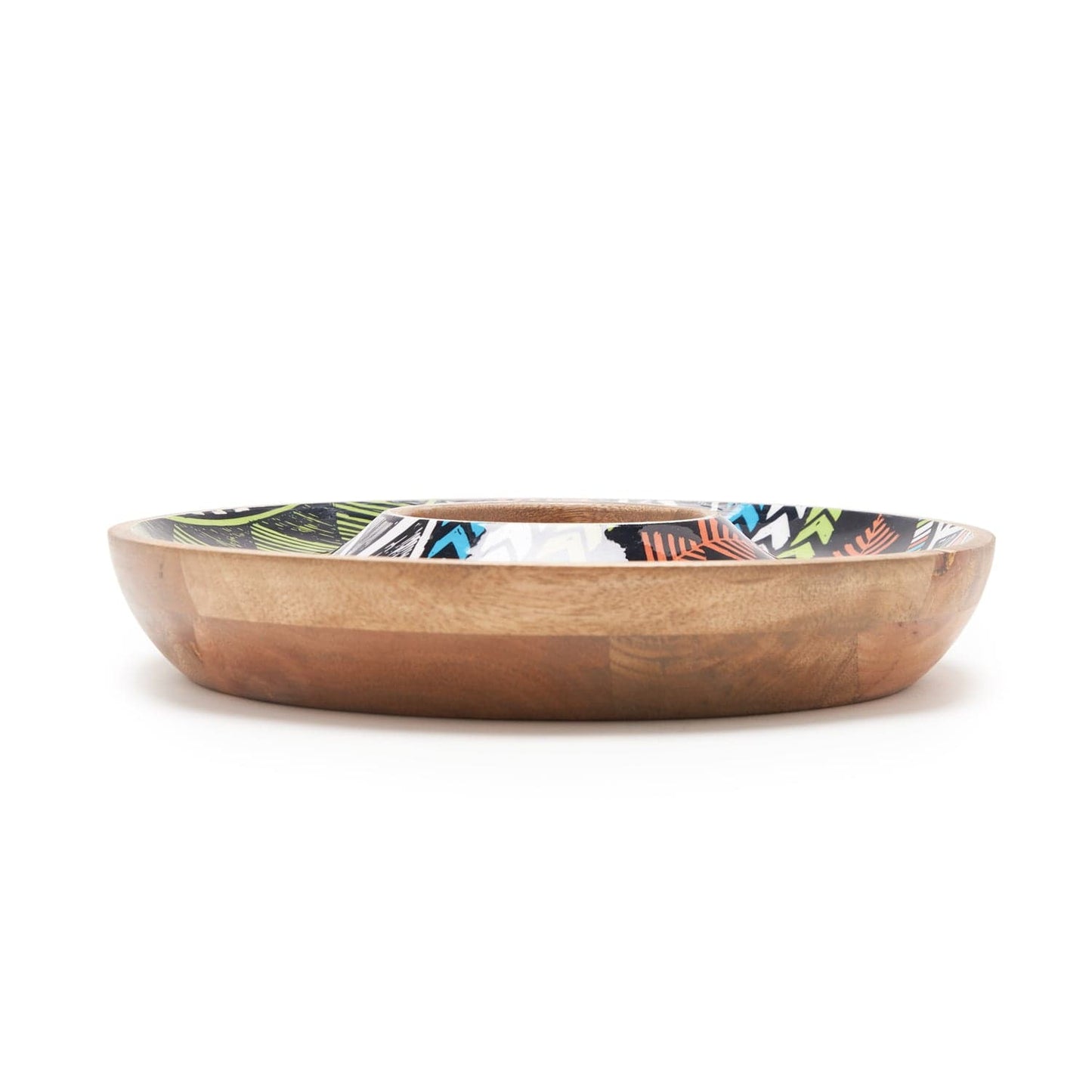 Indra Tribal Chip & Dip 15.25X15.25 Inches
