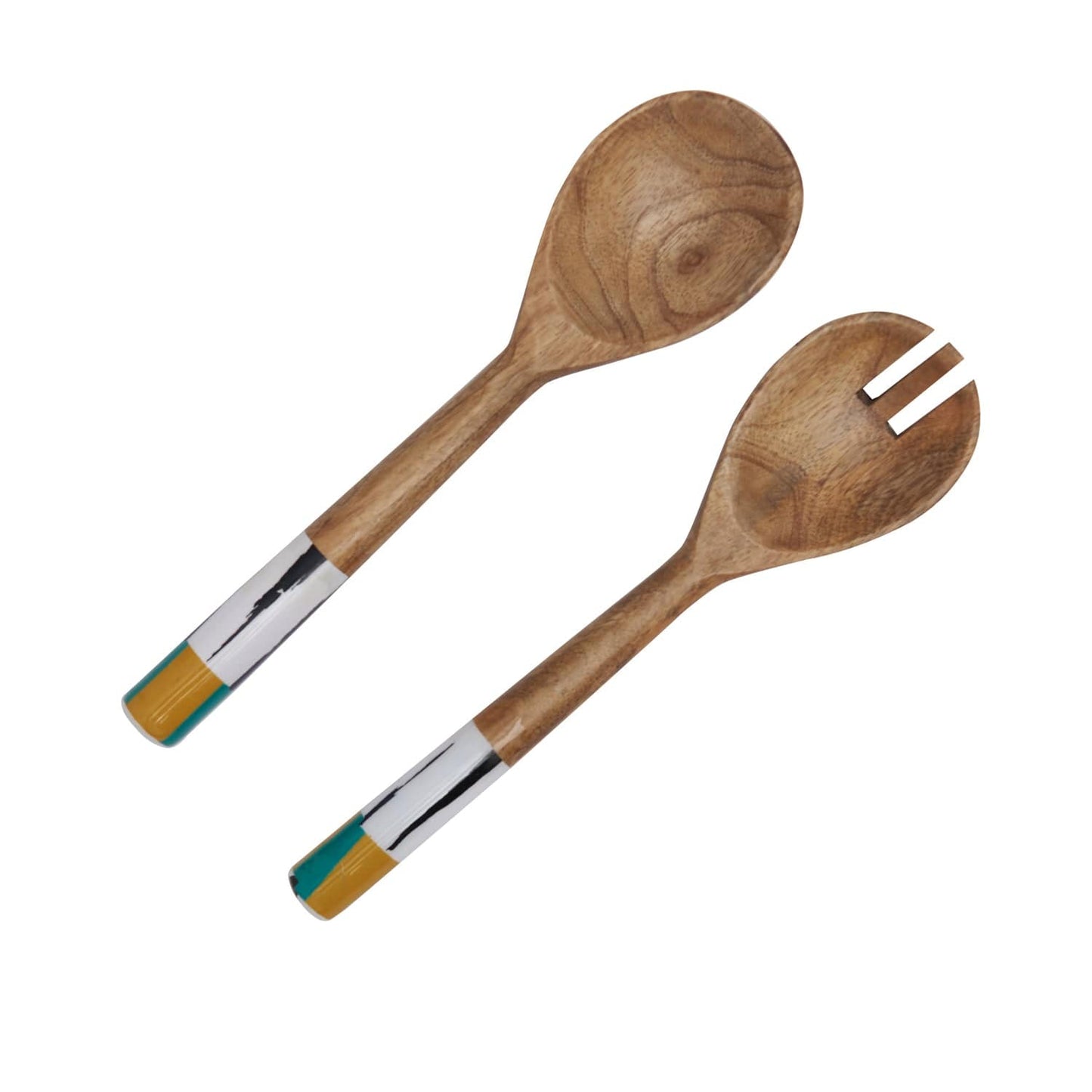 Indra Calandra Salad Server Set Of 2 - 11 Inches