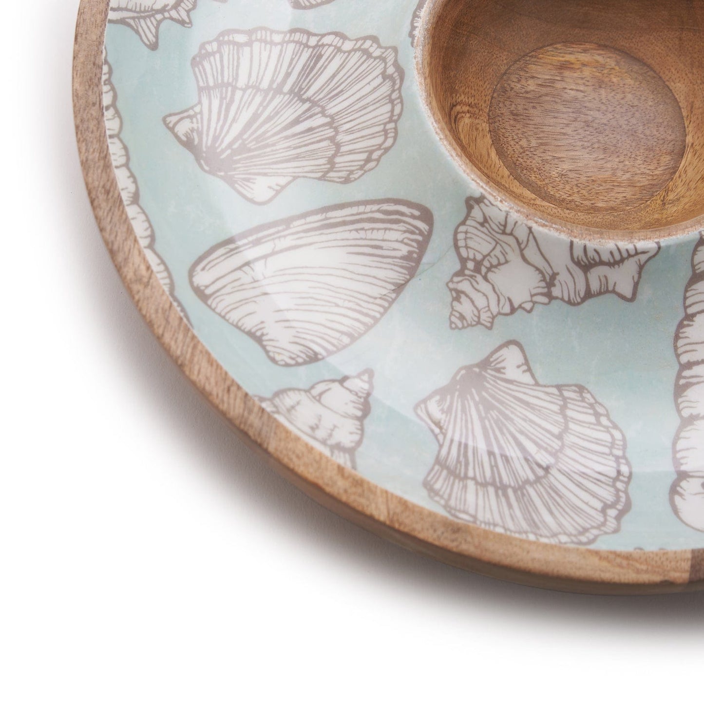 Indra Shells Chip & Dip 15.25X15.25 Inches